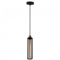 Lámpara Colgante estilo industrial \"Likya - N-1003 \" Negro 1xE27 Sin Bombilla [OPV-525NOR1459]