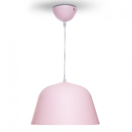 Lámpara Colgante Estilo Nórdico Aluminio Ø 250Mm (Sin Bombilla) Rosa Presley [SKD-P032-S-P]