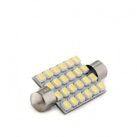 Bombilla de LEDs Festoon Canbus 24 X SMD3528 42Mm