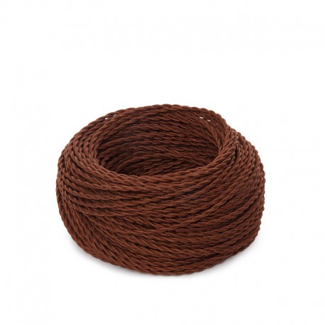 Cable Trenzado 2X0,75 Marron X 1M [SKD-CT275-BROWN]