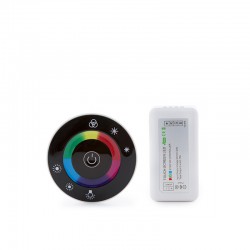 Controlador Rf Tira RGB Mando a Distancia Circular 12-24VDC ► 216/432W